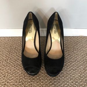Michael Kors Black Suede Pumps